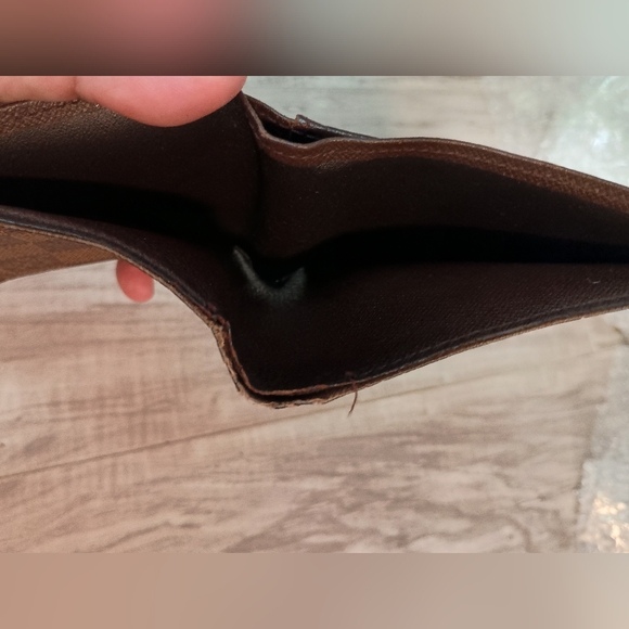 Authentic LOUIS VUITTON Damier Porte Monnaie Wallet Brown - Picture 6 of 9